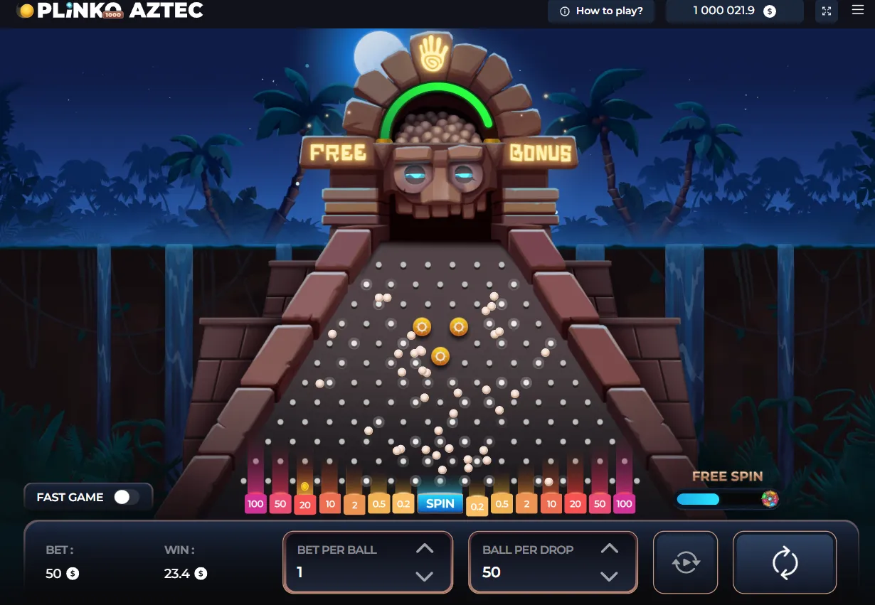 Plinko Aztec 1000