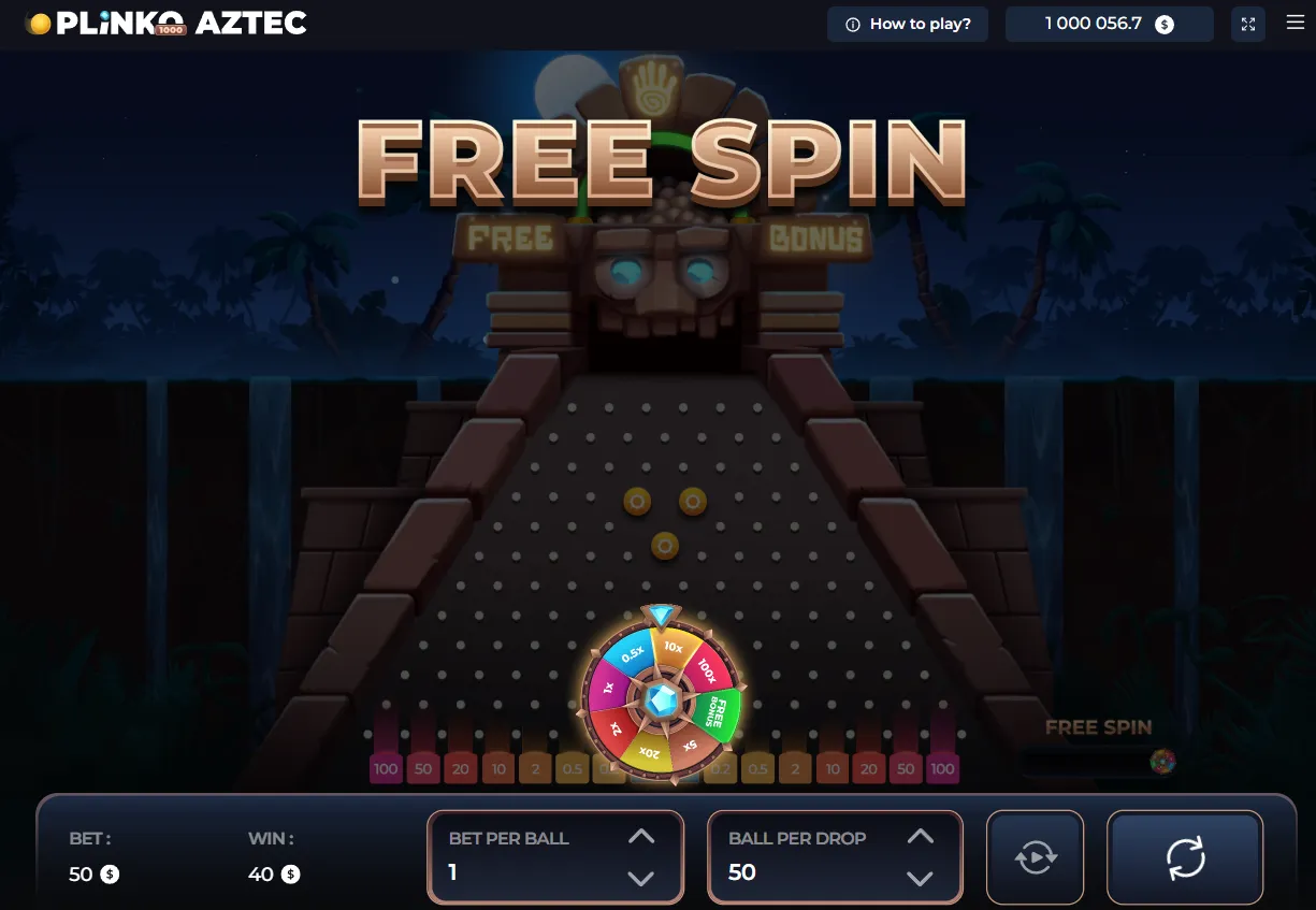 Plinko Aztec 1000 Game